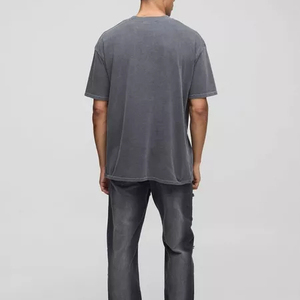 Dernier modèle de t-shirts pour hommes à manches courtes, vêtements décontractés à col rond et col rond de qualité supérieure, t-shirt 100% coton pour hommes, coupe ample - Product Image 6