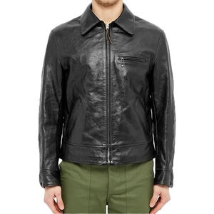 EW แฟชั่นฤดูใบไม้ร่วงเสื้อแจ็คเก็ตหนังแท้เข้ารูปปกตั้งของผู้ชายใหม่คุณภาพระดับพรีเมียมผลิตในปากีสถาน - Product Image 2