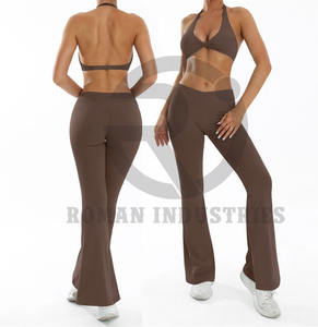 Nuevo estilo, Sujetador deportivo ligero, mallas, conjunto de Yoga para mujer, ropa de entrenamiento de gimnasio transpirable, sujetador y mallas de dos piezas - Product Image 3