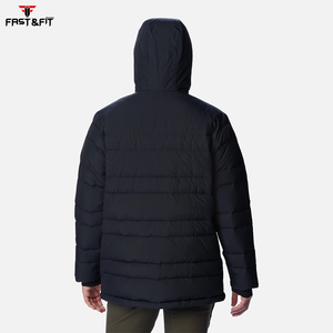 Chaqueta acolchada de alta calidad para hombre, diseño personalizado, cortavientos con soporte, decoración de bolsillo con capucha, recién llegados, lona de burbujas de talla grande - Product Image 2