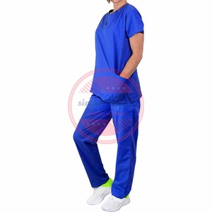 Customized Polyester Unisex Medical Nurse <b>Scrubs</b> Hospital <b>Uniforms</b> <b>Scrubs</b> - Product Image 2
