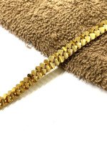 En gros, garniture en dentelle à paillettes métalliques lavable au crochet pour vêtements, robes de mariée, chaussures, sacs et franges en strass pour tissus DIY