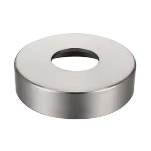 Cubiertas superiores plateadas redondas de alta calidad para barandillas y pasamanos de escaleras, accesorios de montaje de balaustres de acero inoxidable - Product Image 1