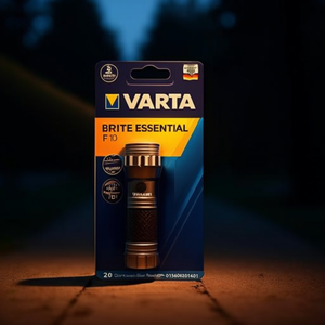 ไฟฉาย F10หอมระเหยสีเงินและสีดำขนาดกะทัดรัดพิเศษไฟ LED 20 LM 015608201401 - Product Image 3