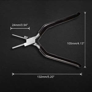 Jewelry Making <b>Plier</b> 2mm 3mm Wire Looping <b>Pliers</b> Wire Wrapping Tools Jewelry Making Tools With PVC Grip Handle - Product Image 5