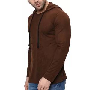 Personalizado cuello redondo con capucha ligero hombres algodón poliéster venta al por mayor sudadera camiseta Sudadera con capucha hombres sudaderas con capucha - Product Image 3