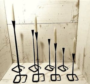 Bougeoir robuste en métal de grande taille, parfait pour les cheminées, les tables à manger et les présentoirs de mariage - Product Image 2