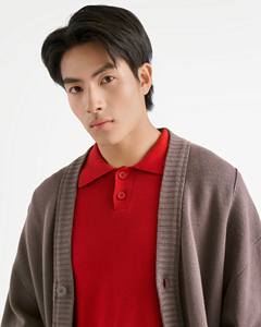 Cárdigan de Hombre de Alta Calidad, Estilo Casual Otoñal, Manga Larga, Cuello en V, Corte Holgado, Logotipo Privado Personalizado Bordado, 100% Algodón Tejido - Product Image 5