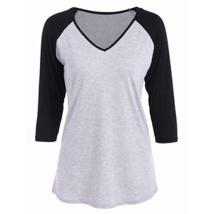 Camiseta de punto ligera hecha a medida de alta calidad para mujer, ropa deportiva cómoda con diseño ajustado, venta al por mayor, teñido liso - Product Image 6