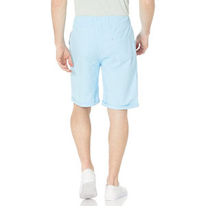 Conjunto informal de verano para hombre, conjunto de 2 piezas de color sólido, camisetas de manga corta, pantalones cortos con cordón de cintura media, Sudadera de punto con tinte liso - Product Image 1