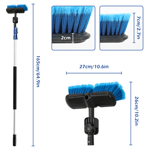 Meilleur prix d'usine pour laver les voitures et nettoyer les fenêtres hautes <span class=keywords><strong>Brosse</strong></span> de nettoyage télescopique en aluminium polyvalente - Product Image 4
