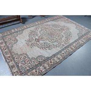 Alfombra Turca de 5.7x9.1 pies, Alfombra Oriental Marrón de Lana - Product Image 2