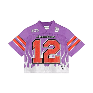Gran oferta, uniforme de fútbol americano personalizado para hombres, camisetas de algodón 100% transpirables, Jersey completo sublimado, tipo de tela peinada - Product Image 3