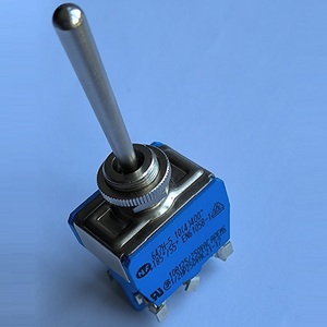 Interruptor de Palanca 647H-5 <span class=keywords><strong>APEM</strong></span> 6 DPDT con Terminal de Tornillo (Encendido) Apagado (Encendido), Carcasa Tropicalizada, Actuador de 40 mm de Largo, 647HT-5 en Existencia - Product Image 3