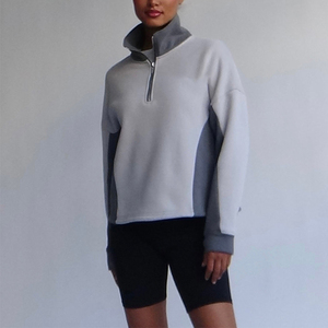 Sudadera con Capucha para Mujer, Informal, Gruesa, de Color Negro Sólido, Holgada, con Bolsillo Tipo Canguro, Cuello Alto - Product Image 5