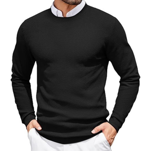 Suéter de cuello alto de punto fino de invierno Algodón OEM Logotipo personalizado Jersey frontal Suministro al por mayor a granel - Product Image 6