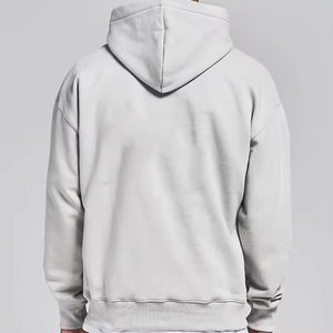 Sudaderas con capucha en relieve Fabricante de fábrica Venta al por mayor Sudaderas con capucha de manga larga en relieve 100% Algodón Sudaderas con capucha francesas para hombres - Product Image 2