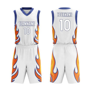 Ensemble de maillot et short de basket-ball, séchage rapide, respirant, haute qualité, vente en gros - Product Image 4