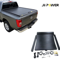 Cubierta Retráctil Manual con Luz Interna para NISSAN TITAN XD, Material Aluminio, Instalación sin Perforación, Alta Calidad