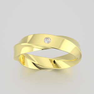 Anillos de pareja chapados en plata de ley 3,5 para mujer, de ancho - Product Image 4