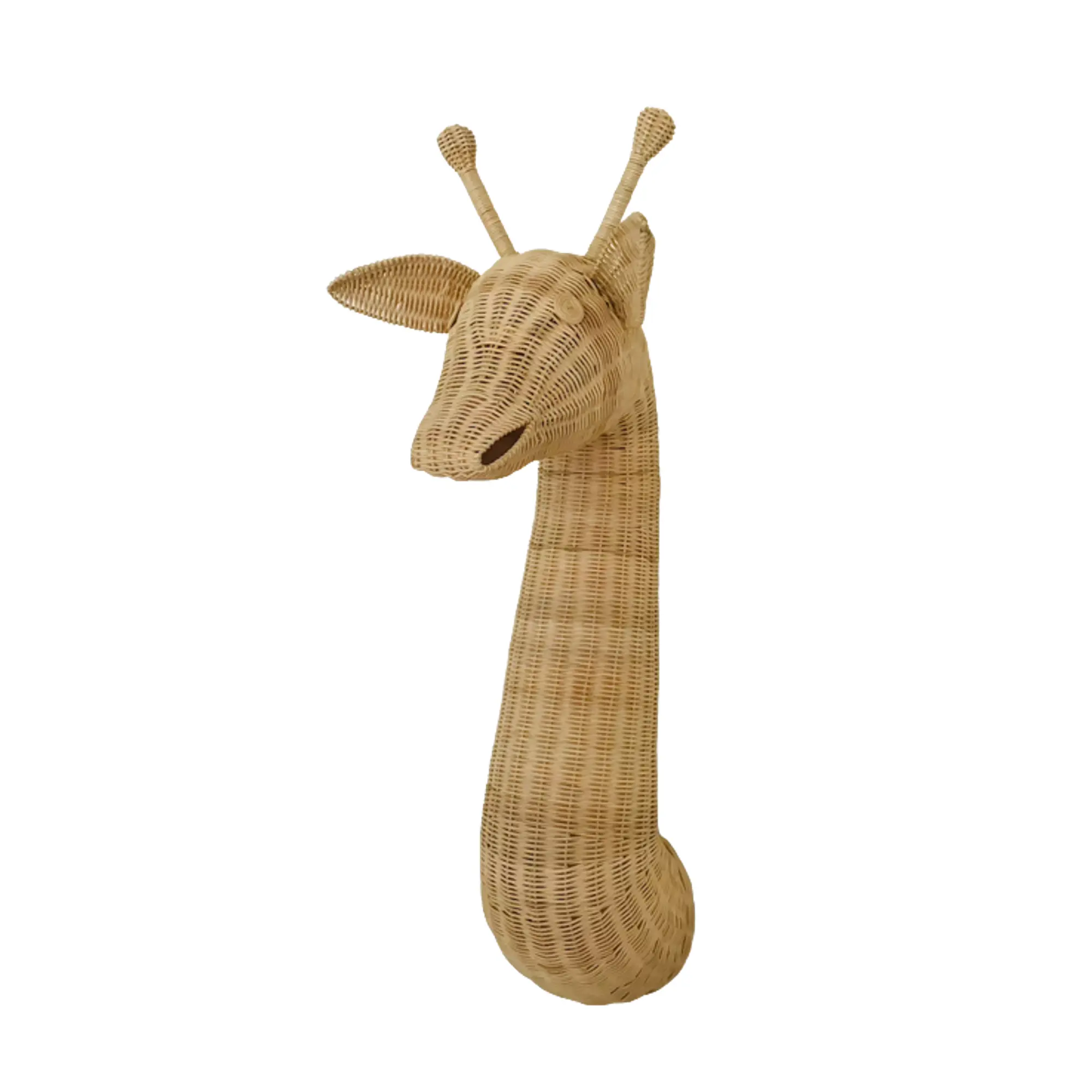 Плетеная вручную ротанговая голова жирафа, Настенный декор, детский Декор, мебель для детской комнаты, домашний декор, оптовая продажа из Вьетнама