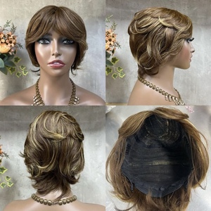 Venta al por mayor corto/Bob Hd pelucas delanteras de encaje 100% pelo crudo vietnamita mujeres Peluca de encaje pelo Natural - Product Image 3