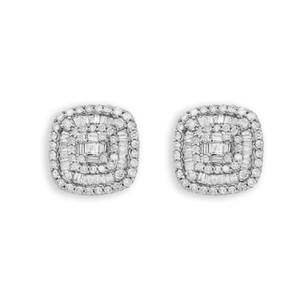 Boucles d'oreilles Moissanite Boucles d'oreilles en or 14K pour hommes et femmes D Color Moissanite Diamond Wedding Jewelry - Product Image 6