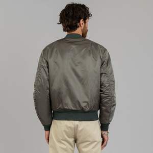 Chaqueta universitaria de poliéster con logotipo personalizado de calidad superior para hombre, tipo de cierre, bolsillos con cremallera, chaqueta Bomber de béisbol universitaria Letterman - Product Image 2