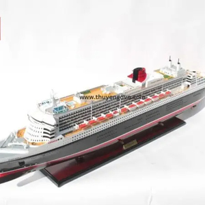 Barco modelo de madera Queen MARY 2 de diseño personalizado del fabricante Gia Nhien, artesanía Náutica de alta calidad con bajo MOQ - Product Image 1