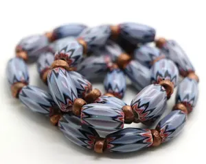 Perles de verre au chalumeau en cristal Chevron Vintage perles décoratives multicouches fabriquées à la main pour la fabrication de bijoux et l'artisanat-Vente en gros - Product Image 4