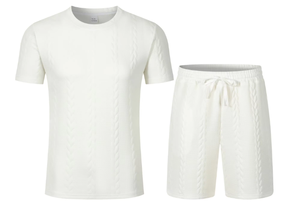 Ensemble décontracté deux pièces pour homme été 2025 T-shirt à manches courtes tendance et short avec logo personnalisé Service d'usine OEM/ODM - Product Image 6