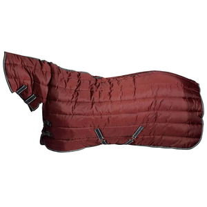 Manta polar con estampado personalizado de caballo rojo coral para el invierno - Product Image 2