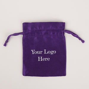 Pochette en satin personnalisée avec cordon de serrage, logo imprimé, sac en satin élégant, réutilisable, sac cadeau pour cosmétiques, faveurs de mariage, marquage - Product Image 6