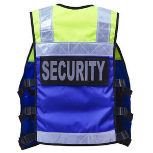 Vêtements de sécurité réfléchissants haute visibilité gilet de sécurité fermeture à glissière avant prix bon marché gilets de sécurité personnalisés gilet tactique haute visibilité - Product Image 2