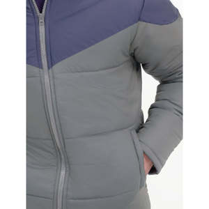 ATLAS Coated Streetwear Puffer <b>Jacket</b> with Hood Embroidered Zipper Water Resistant Waterproof Winter XS Size Pattern Decoration - Product Image 4