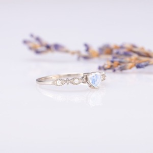 Anillo Azul de Plata de Ley 925 con Circonita, Estilo Bohemio, Hecho a Mano, Moderno, para Mujer, Regalo de Fiesta o Boda - Product Image 2