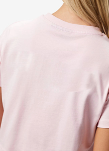 Camiseta de Verano Ecológica de Algodón con Cuello Redondo y Logotipo Personalizado al por Mayor para Mujer, con Hombros Caídos y Tela Transpirable - Product Image 5