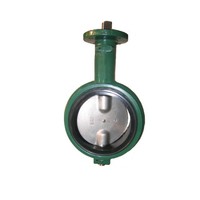 DEMOO PN16 DN150 katup kupu-kupu Wafer elektrik, 6 inci EPDM Ductile besi Manual