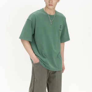 High Quality Men's Casual T-Shirt Summer <b>Autumn</b> Knitted <b>Fabric</b> Original Design Embroidery Pattern Streetwear M-3XL Fashion Shirt - Product Image 3