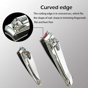 Wholesale Large Size Stainless Steel <b>Nail</b> Clippers Straight Edge <b>Nail</b> Cutter with <b>Nail</b> <b>File</b> for Cuticle Finger Beauty Product - Product Image 3