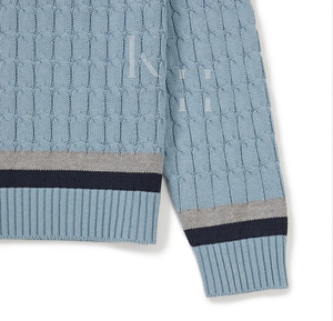 เสื้อสเวตเตอร์ถักนิตติ้งสำหรับเด็กนักเรียนชายหญิงแบบสวมหัวแขนยาวผ้าคอตตอนเนื้อนุ่มดีไซน์ตามสั่ง - Product Image 2