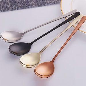 Couverts à poignée en métal Ensemble de couverts de cuisine de table Couverts au design élégant et poli pour les fêtes, les événements et la restauration - Product Image 6