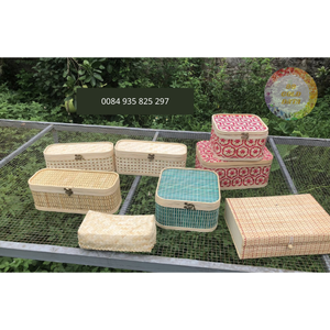 Cesta y Bandeja de Bambú Hechas a Mano Multicolor, Caja de Almacenamiento de Alimentos y Té de Varias Capas para Uso en Hoteles y Hogares, Embalaje de Regalo - Caryln - Product Image 4