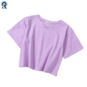 Camiseta de manga corta de algodón ligero para mujer, camiseta informal cómoda a la moda con cuello redondo para el atuendo de verano diario - Product Image 2
