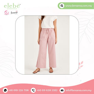 Pantalon droit taille haute pour femmes-personnalisé ample grande taille jambe large coton lin nouveau design d'été avant plat taille XS - Product Image 6