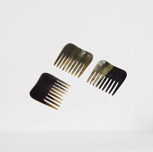 Peine de cuerno de búfalo para el pelo, cuerno de buey, peine artesanal, peines de masaje de cabello de búfalo pulido para Navidad - Product Image 4