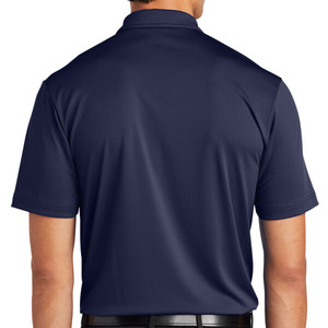 100% algodón tejido transpirable ODM Casual Golf Plain hombres para camisa con logotipo personalizado Color True Navy - Product Image 6