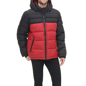 Factory Wholesale High Quality Breathable Men's <b>Puffer</b> <b>Jacket</b> for Winter Stand Collar Hooded Outwear <b>Light</b> Fabric - Product Image 4