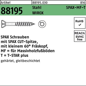 <b>Screws</b> Seko Spax-MF-T 3.5x45/25-T10 Steel Electrogalvanized Wirox 500 Pieces - Product Image 1