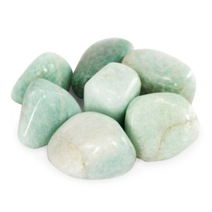 Pierre sculptée en vrac en gros Amazonite dégringolée pierre précieuse en cristal naturel pour la guérison Reiki Chakra cristal Agate galet - Product Image 5